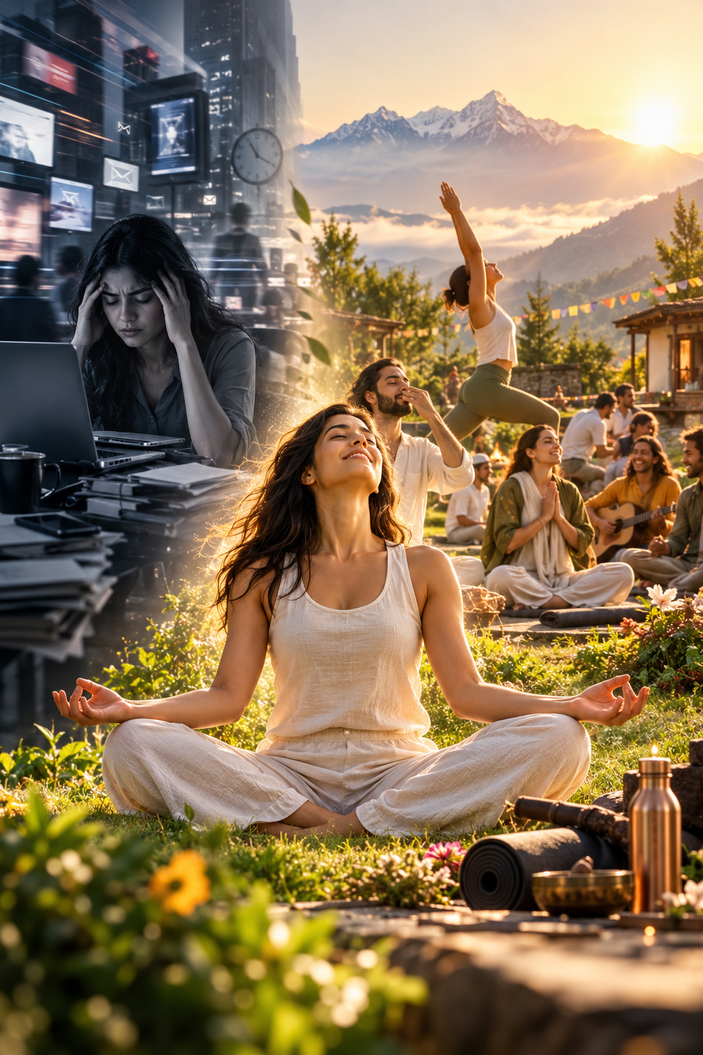 Joyful movement and yoga in nature